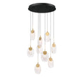 LIB & CO, CASTELO 9 LIGHT ROUND LED CHANDELIER, CHANDELIER LIGHT