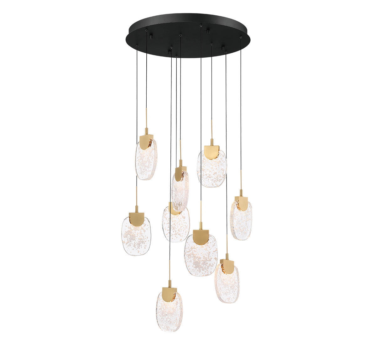 LIB & CO, CASTELO 9 LIGHT ROUND LED CHANDELIER, CHANDELIER LIGHT