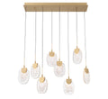 LIB & CO, CASTELO 8 LIGHT RECTANGULAR LED CHANDELIER, CHANDELIER LIGHT