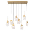 LIB & CO, CASTELO 8 LIGHT RECTANGULAR LED CHANDELIER, CHANDELIER LIGHT