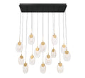 LIB & CO, CASTELO 14 LIGHT RECTANGULAR LED CHANDELIER, CHANDELIER LIGHT