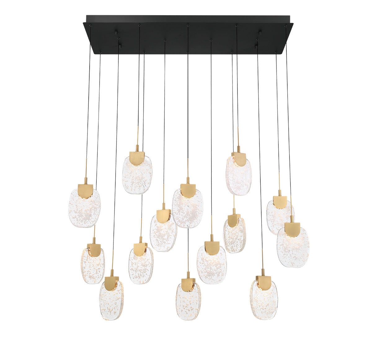 LIB & CO, CASTELO 14 LIGHT RECTANGULAR LED CHANDELIER, CHANDELIER LIGHT