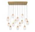 LIB & CO, CASTELO 14 LIGHT RECTANGULAR LED CHANDELIER, CHANDELIER LIGHT
