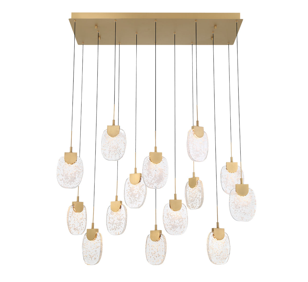 LIB & CO, CASTELO 14 LIGHT RECTANGULAR LED CHANDELIER, CHANDELIER LIGHT