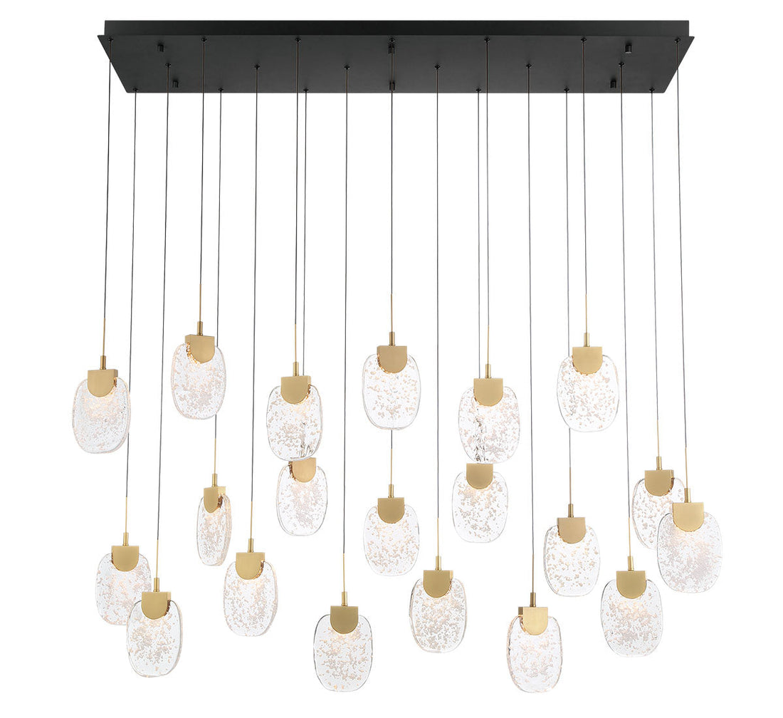 LIB & CO, CASTELO 20 LIGHT RECTANGULAR LED CHANDELIER, CHANDELIER LIGHT