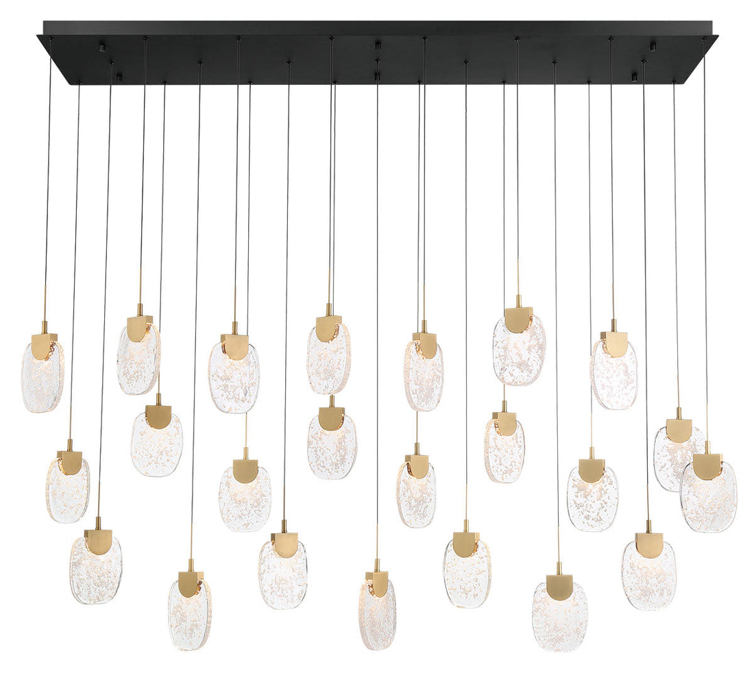 LIB & CO, CASTELO 23 LIGHT RECTANGULAR LED CHANDELIER, CHANDELIER LIGHT