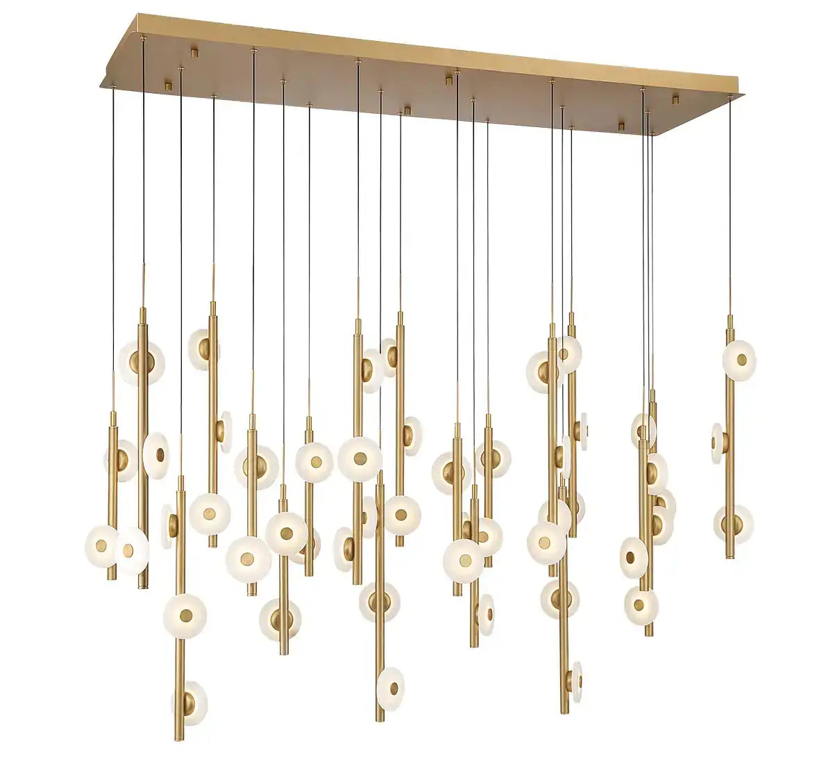 LIB & CO, ETNA 50 LIGHTRECTANGULAR LED CHANDELIER, CHANDELIER LIGHT