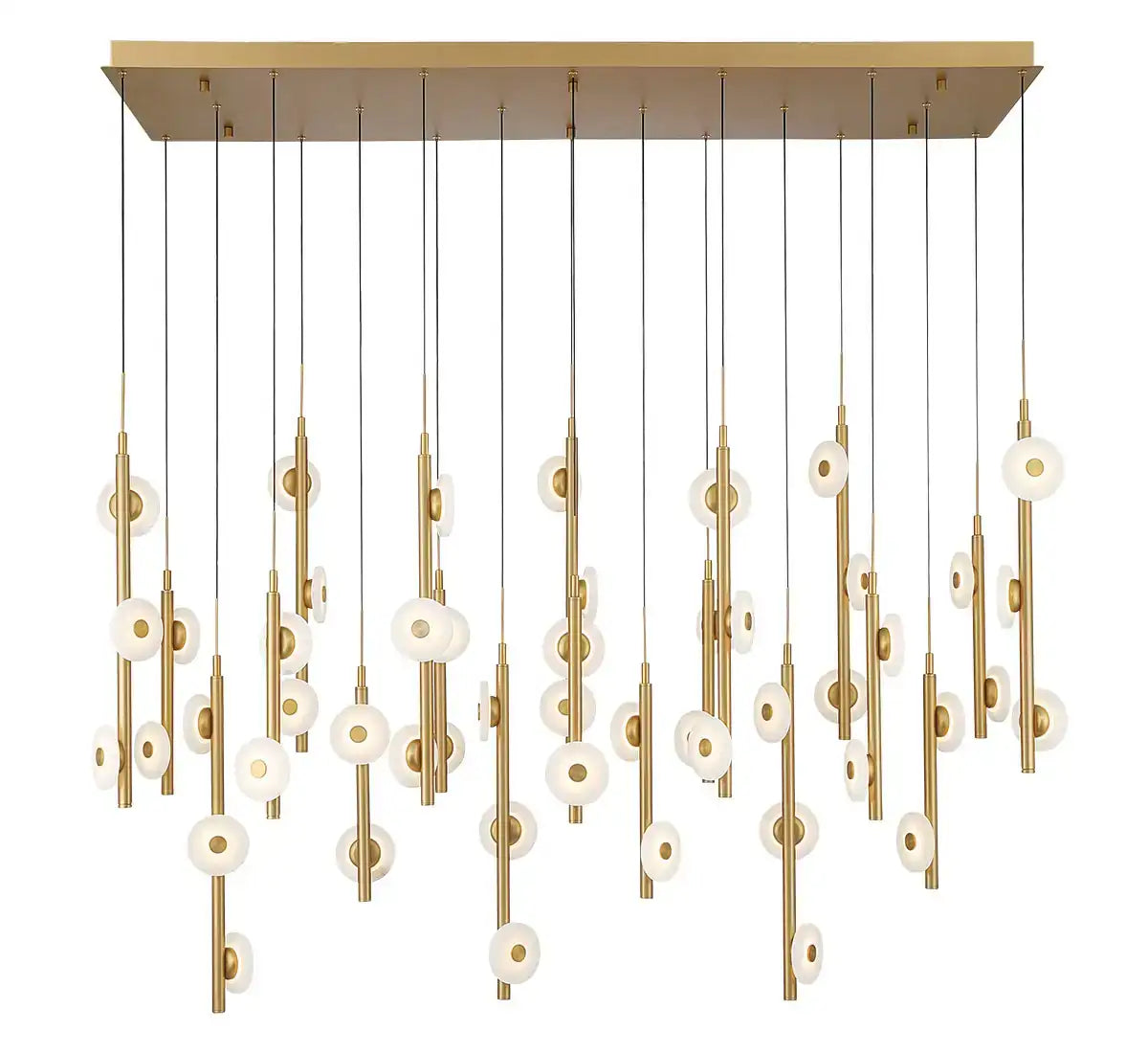 LIB & CO, ETNA 50 LIGHTRECTANGULAR LED CHANDELIER, CHANDELIER LIGHT
