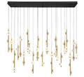 LIB & CO, ETNA 57 LIGHTRECTANGULAR LED CHANDELIER, CHANDELIER LIGHT