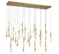 LIB & CO, ETNA 57 LIGHTRECTANGULAR LED CHANDELIER, CHANDELIER LIGHT