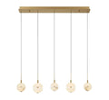 LIB & CO, CORFU LINEAR LED CHANDELIER, CHANDELIER LIGHT