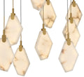 LIB & CO, KOSMOS 14 LIGHTRECTANGULAR LED CHANDELIER, CHANDELIER LIGHT