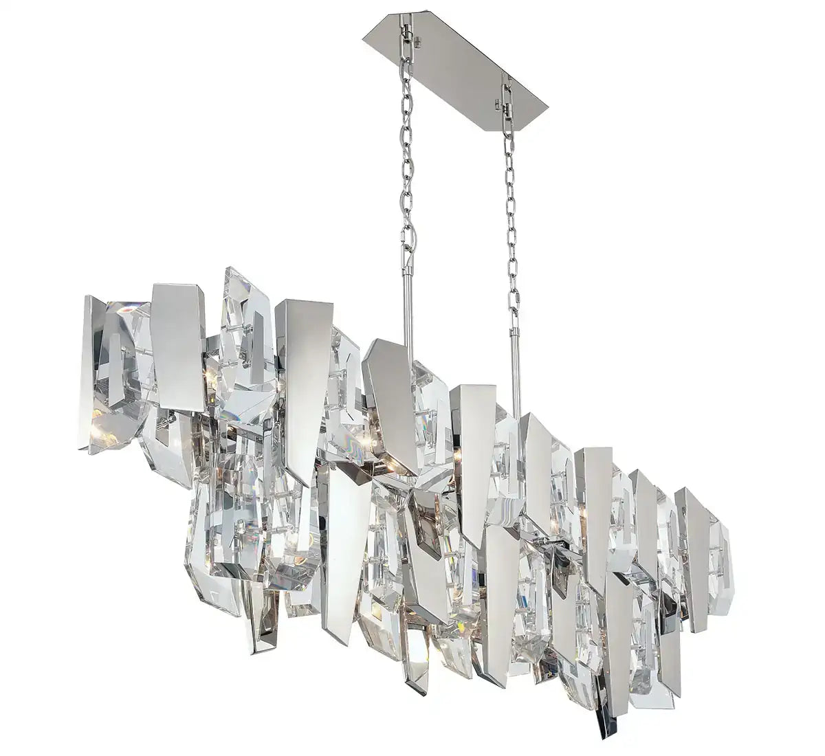 LIB & CO, CASTELLANA 2 TIER LINEAR CHANDELIER, CHANDELIER LIGHT