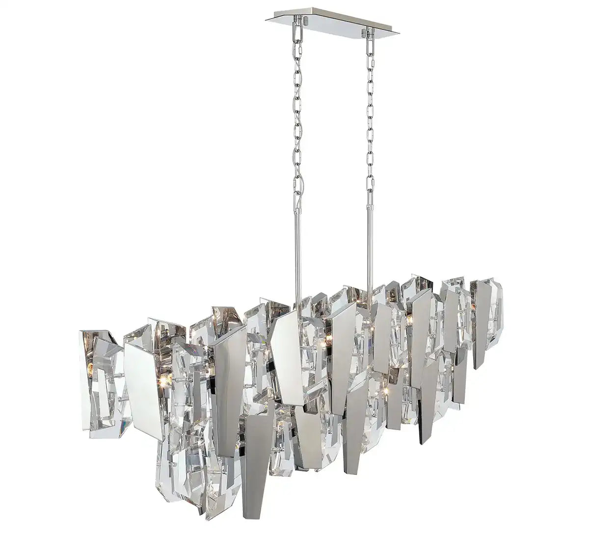 LIB & CO, CASTELLANA 2 TIER LINEAR CHANDELIER, CHANDELIER LIGHT