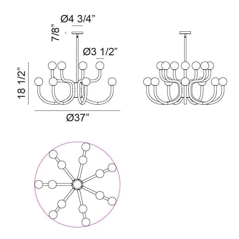 MATTEO, JOELLE PENDANT, PENDANT LIGHT