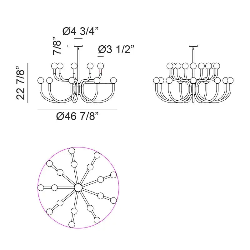MATTEO, JOELLE PENDANT, PENDANT LIGHT