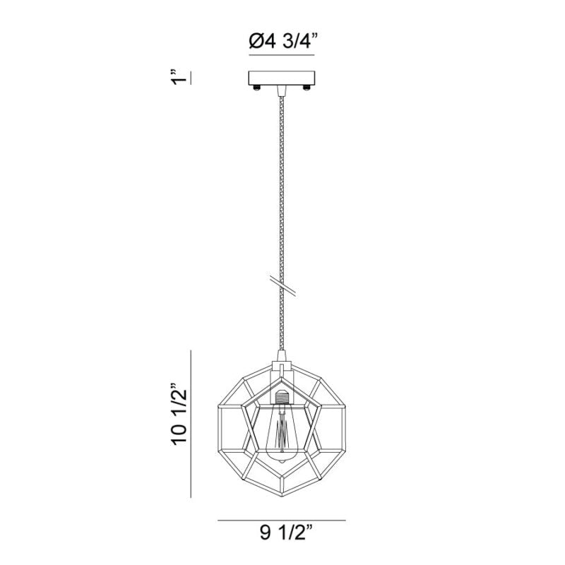MATTEO, GEOMETRY SERIES PENDANT, PENDANT LIGHT