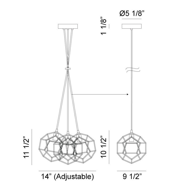 MATTEO, GEOMETRY SERIES PENDANT, PENDANT LIGHT