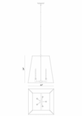 MATTEO, CANDOR CHANDELIER, CHANDELIER LIGHT
