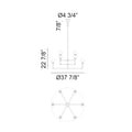 MATTEO, CANDLESTIX CHANDELIER, CHANDELIER LIGHT