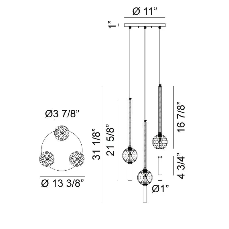 MATTEO, WINDCHIMER PENDANT, PENDANT LIGHT