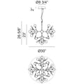 MATTEO, HYDRAGEA BLOOM PENDANT, PENDANT LIGHT