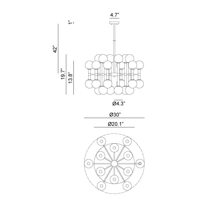 MATTEO, STELLAR CHANDELIER, CHANDELIER LIGHT