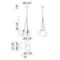 MATTEO, MAGMA CHANDELIER, CHANDELIER LIGHT
