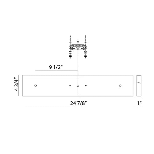 MATTEO MULTI CEILING CANOPY (LINE VOLTAGE) CANOPY - DO NOT SHOW ON WEBSITE