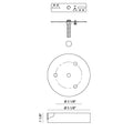 MATTEO MULTI CEILING CANOPY (LINE VOLTAGE) CANOPY - DO NOT SHOW ON WEBSITE