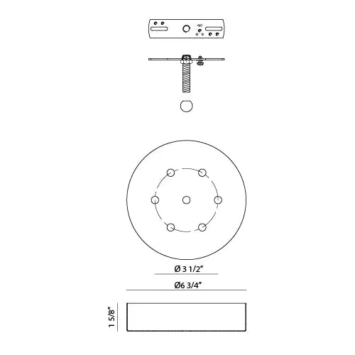MATTEO MULTI CEILING CANOPY (LINE VOLTAGE) CANOPY - DO NOT SHOW ON WEBSITE