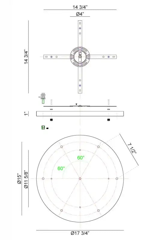 MATTEO MULTI CEILING CANOPY CANOPY - DO NOT SHOW ON WEBSITE