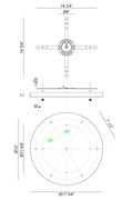 MATTEO MULTI CEILING CANOPY (LINE VOLTAGE) CANOPY - DO NOT SHOW ON WEBSITE
