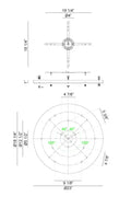 MATTEO MULTI CEILING CANOPY (LINE VOLTAGE) CANOPY - DO NOT SHOW ON WEBSITE