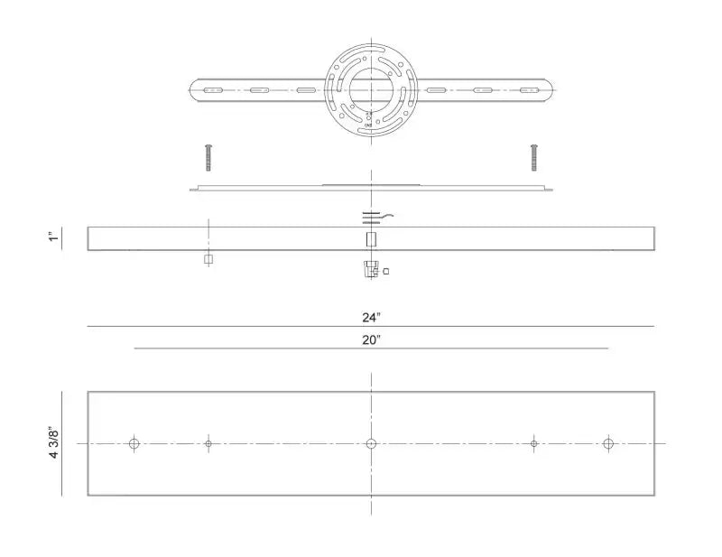 MATTEO MULTI CEILING CANOPY (LINE VOLTAGE) CANOPY - DO NOT SHOW ON WEBSITE