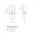 MATTEO, CADRE WALL SCONCE, WALL SCONCES