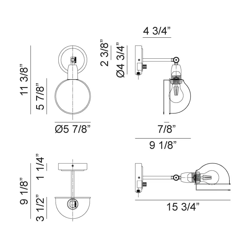MATTEO, BLARE WALL SCONCE, WALL SCONCES