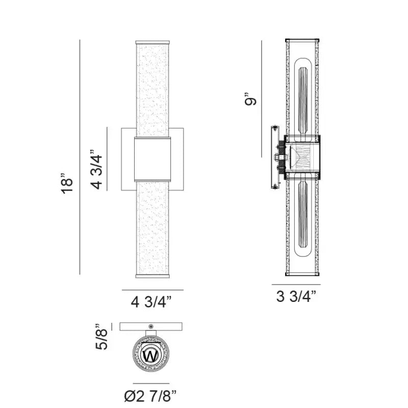 MATTEO, LONDON WALL SCONCE, WALL SCONCES