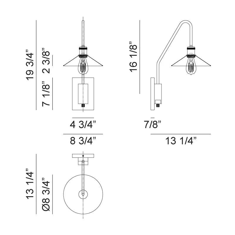 MATTEO, BINGRAHM WALL SCONCE, WALL SCONCES