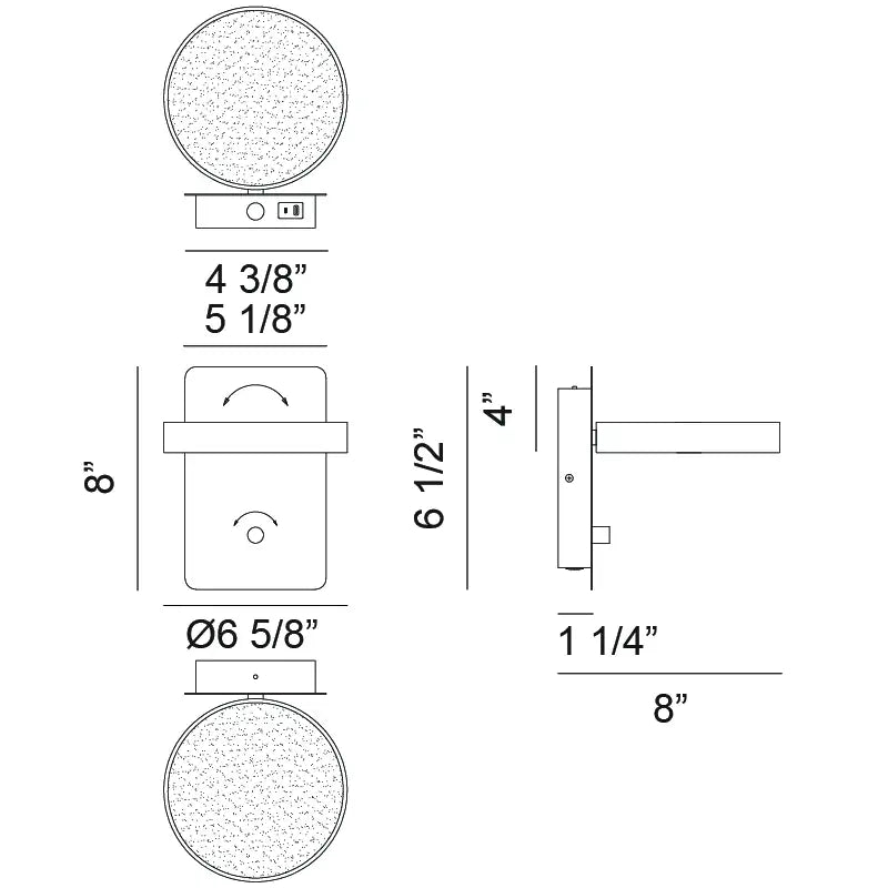 MATTEO MODERN, AZTON WALL SCONCE, WALL SCONCES