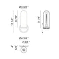 MATTEO, CAPSULA WALL SCONCE, WALL SCONCES