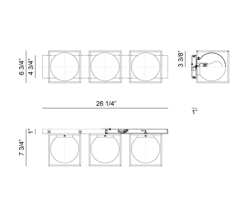 MATTEO, SQUIRCLE WALL SCONCE, WALL SCONCES
