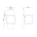 MATTEO, SQUIRCLE CENTERED WALL SCONCE, WALL SCONCES