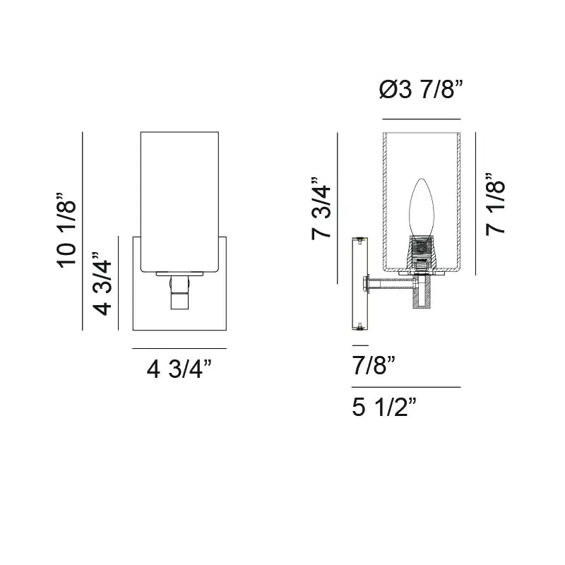 MATTEO, CANDELA WALL SCONCE, WALL SCONCES