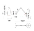 MATTEO, BLINK WALL SCONCE, WALL SCONCES