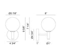 MATTEO, COSMO WALL SCONCE, WALL SCONCES