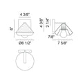 MATTEO, VELAX WALL SCONCE, WALL SCONCES