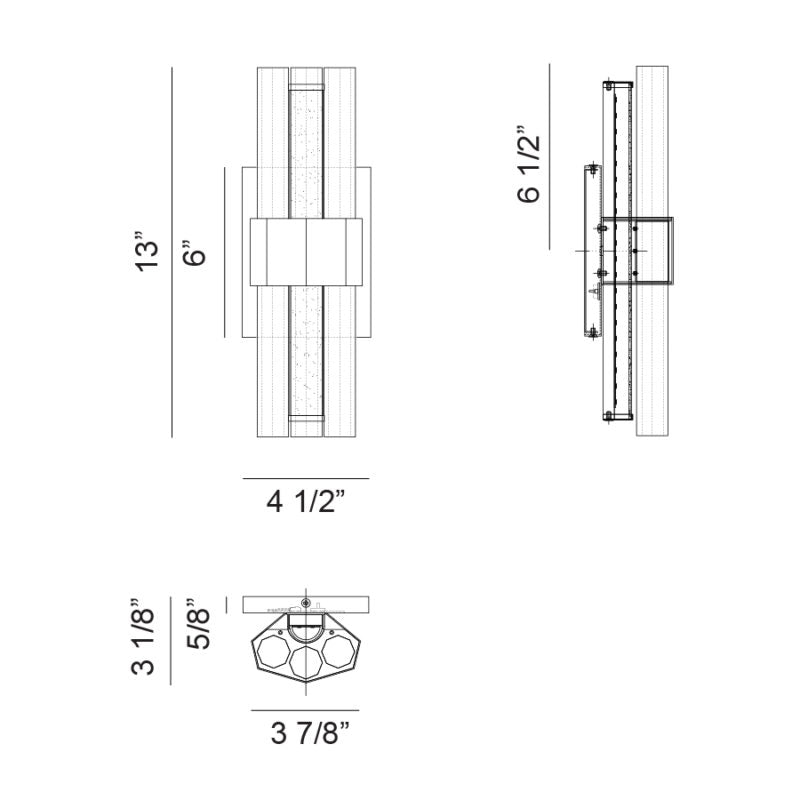 MATTEO, KRUSTALLOS WALL SCONCE, WALL SCONCES