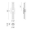 MATTEO, KRUSTALLOS WALL SCONCE, WALL SCONCES