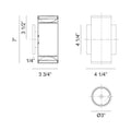 MATTEO, TUBULAR OUTDOOR LIGHTING, OUTDOOR WALL LIGHTS